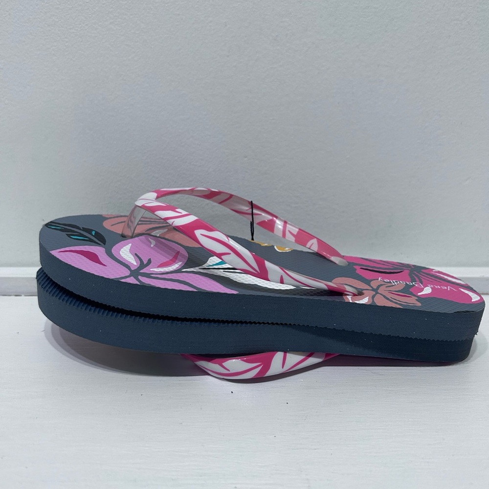 Vera Bradley NWOT Flip Flops Slip On Coastal‎ Paradise Small Size 5-6 - Picture 6 of 9
